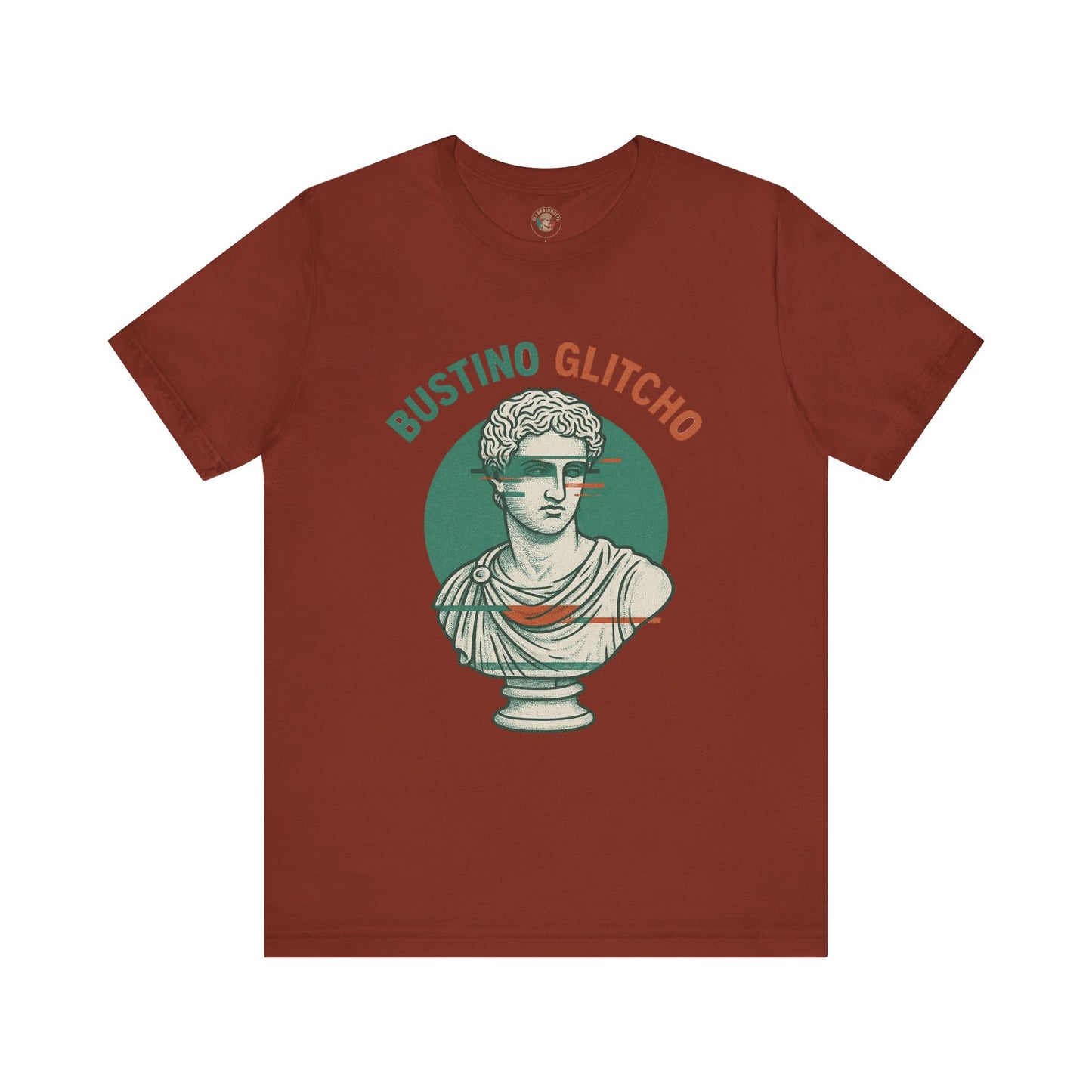 Bustino Glitcho – Glitched Roman Bust T-Shirt | Italian Brainrot Merch