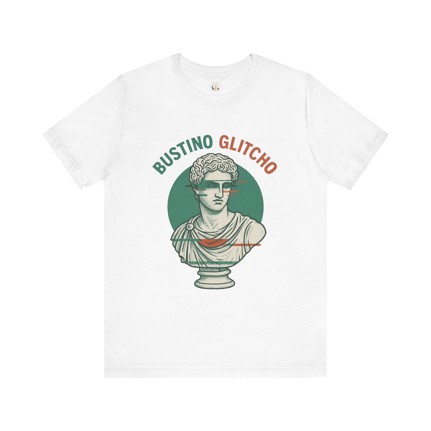 Bustino Glitcho – Glitched Roman Bust T-Shirt | Italian Brainrot Merch