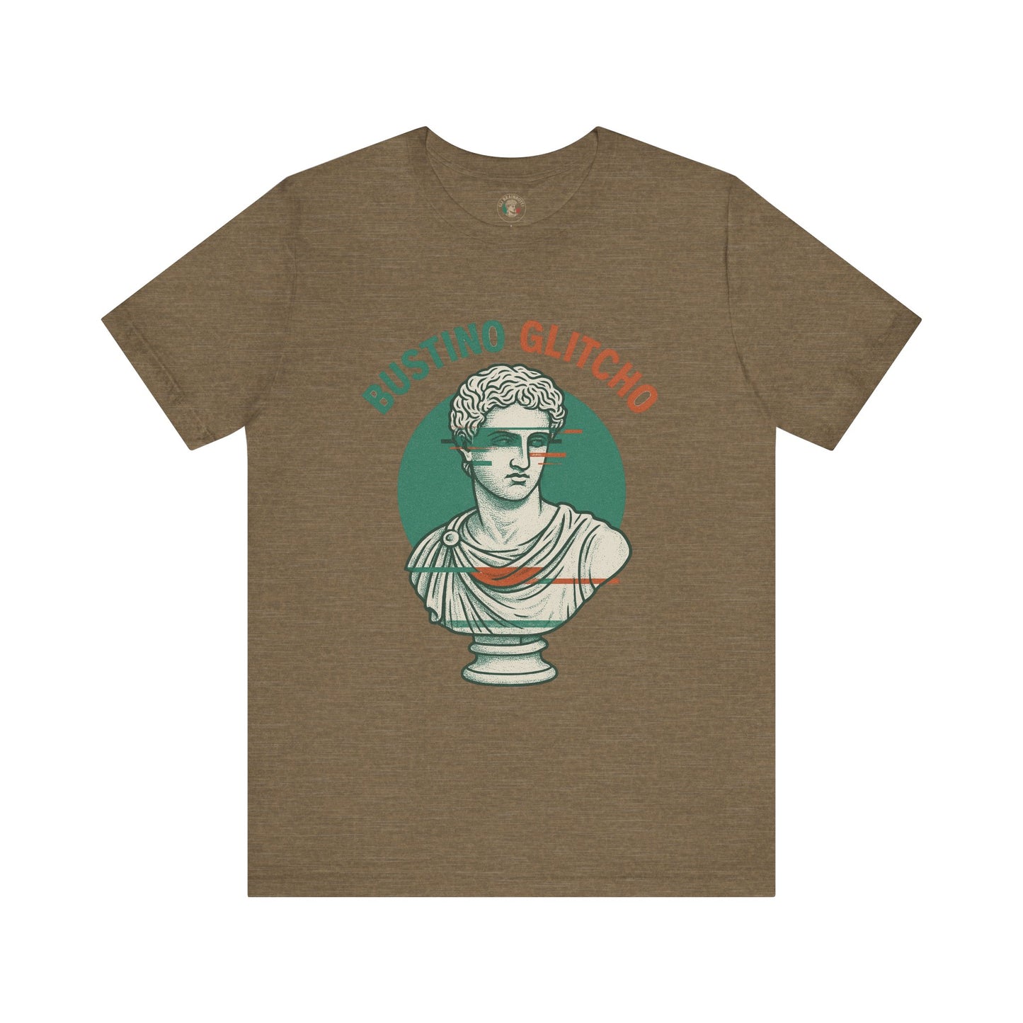 Bustino Glitcho – Glitched Roman Bust T-Shirt | Italian Brainrot Merch