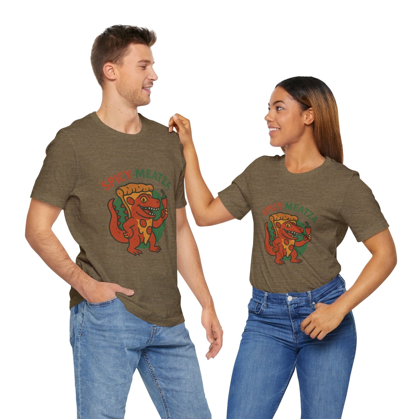 Spicy Meats - Dino Pizza Chaos T-Shirt | Italian Brainrot Merch