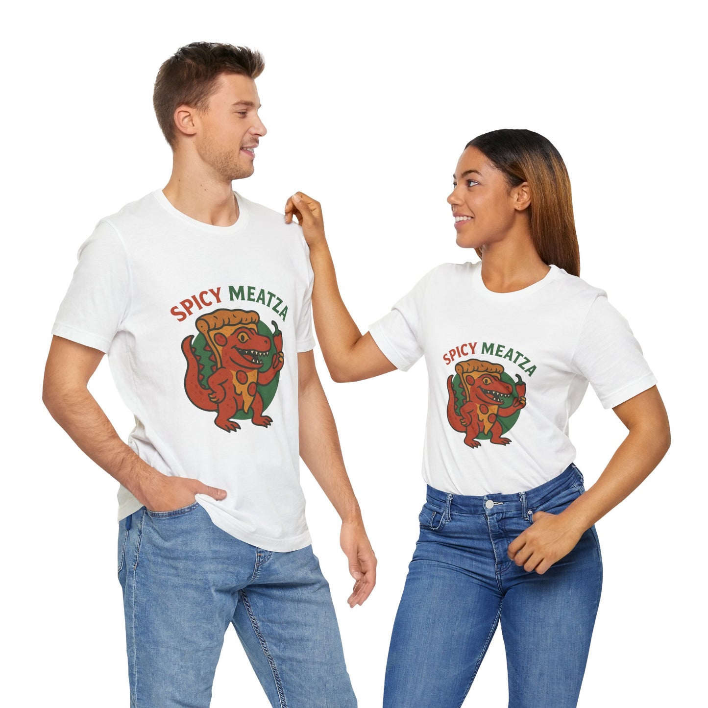 Spicy Meats - Dino Pizza Chaos T-Shirt | Italian Brainrot Merch