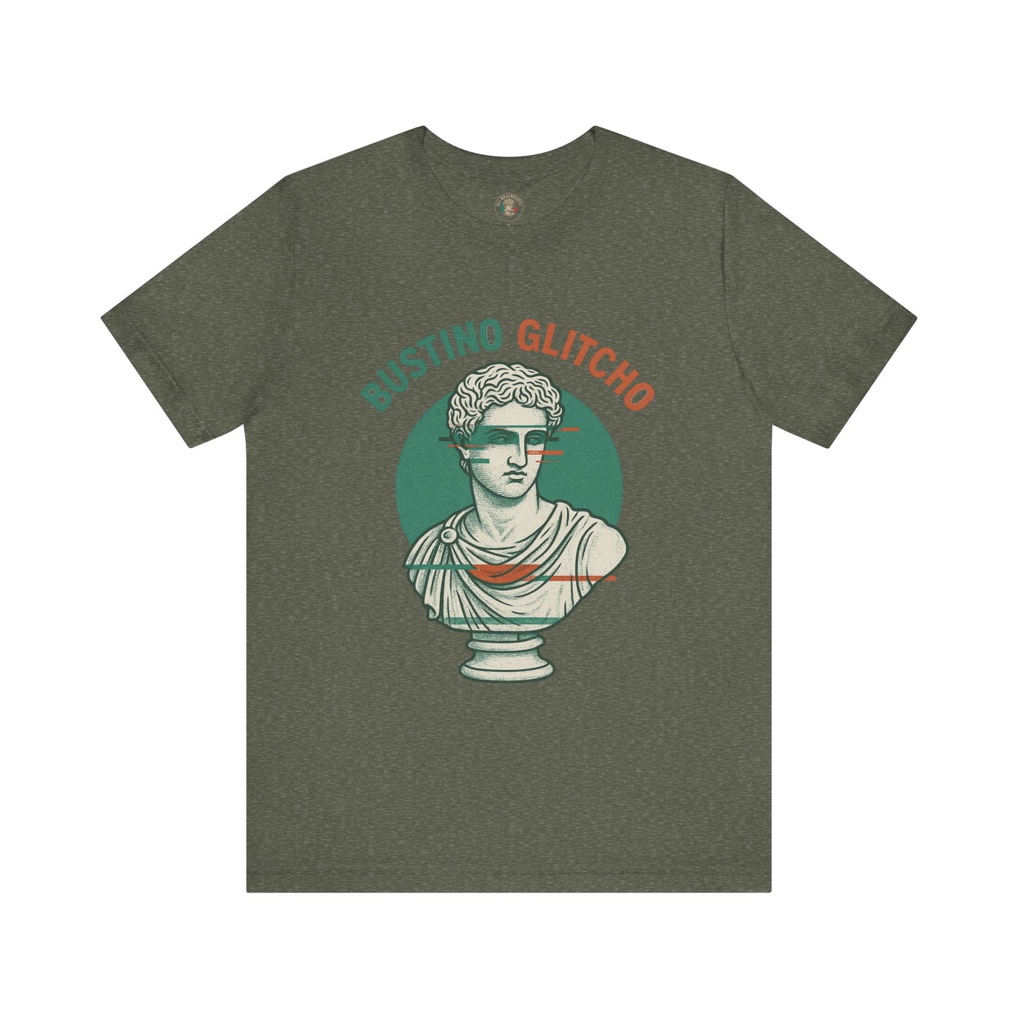 Bustino Glitcho – Glitched Roman Bust T-Shirt | Italian Brainrot Merch