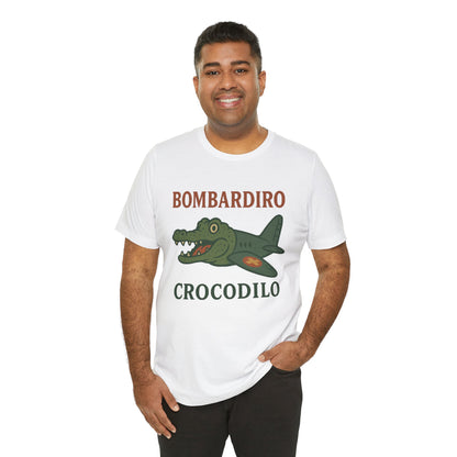 Bombardiro Crocodillo Italian Brainrot Vintage Meme T-Shirt, Graphic Tee