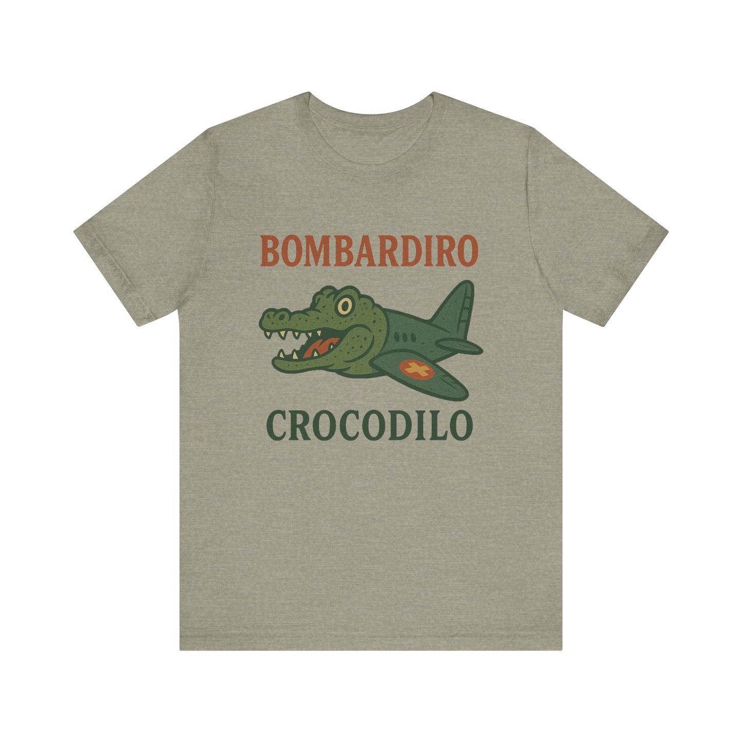 Bombardiro Crocodillo Italian Brainrot Vintage Meme T-Shirt, Graphic Tee