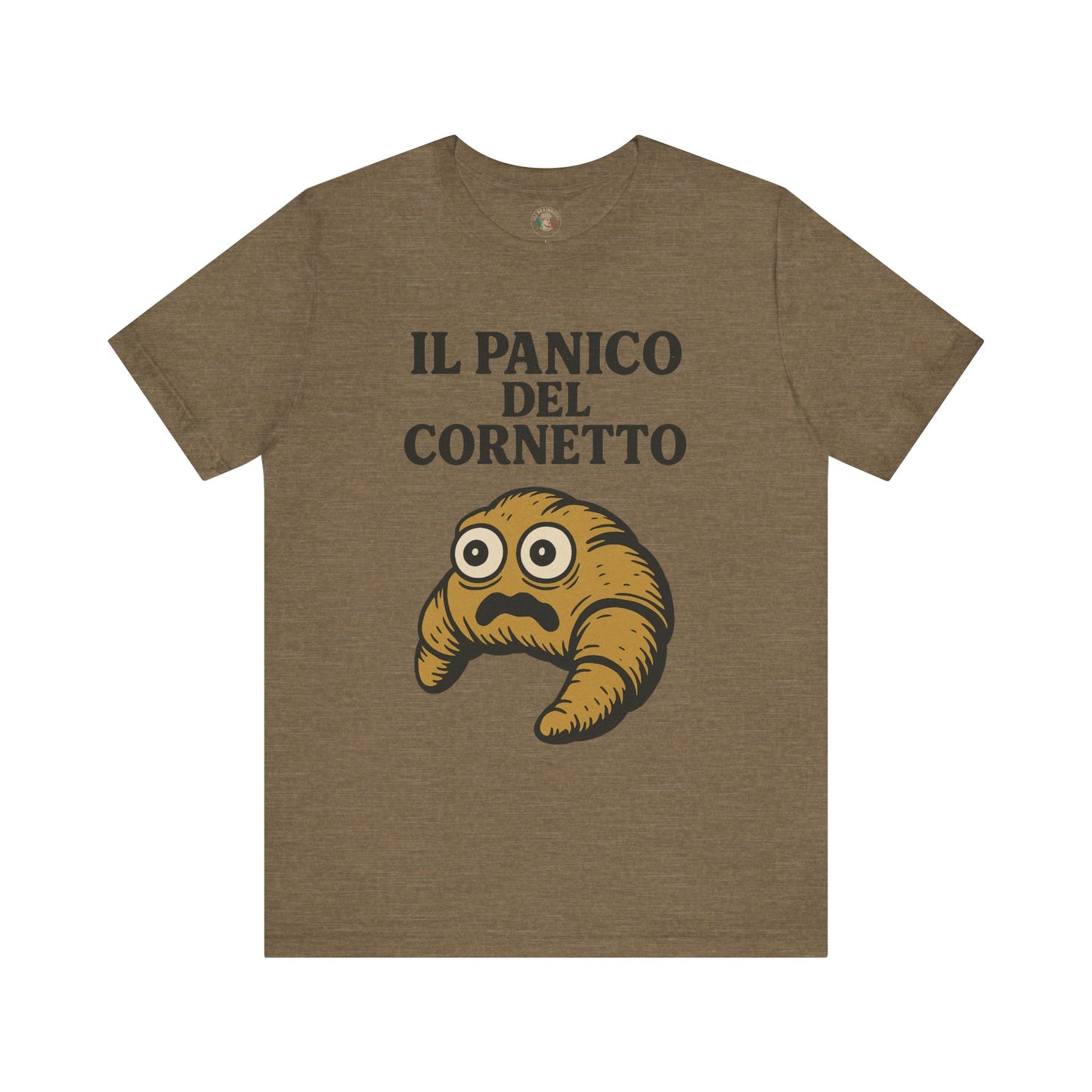 Il Panico del Cornetto – Anxious Pastry T-Shirt | Italian Brainrot Merch