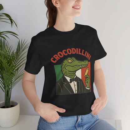 Crocodillini – Dapper Gator Pasta T-Shirt | Italian Brainrot T Shirt