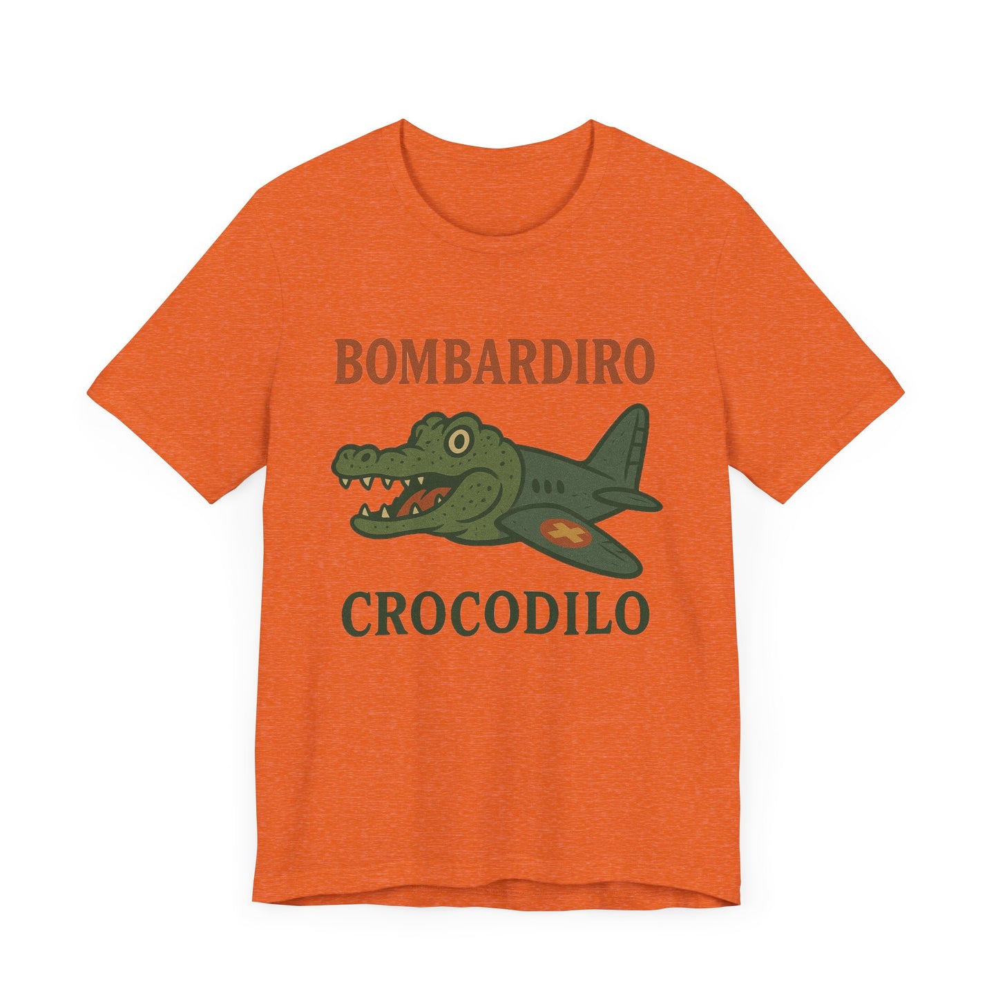 Bombardiro Crocodillo Italian Brainrot Vintage Meme T-Shirt, Graphic Tee