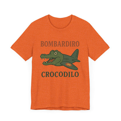 Bombardiro Crocodillo Italian Brainrot Vintage Meme T-Shirt, Graphic Tee