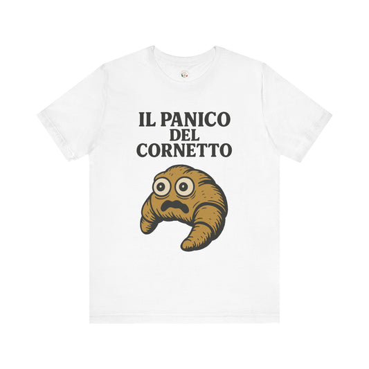 Il Panico del Cornetto – Anxious Pastry T-Shirt | Italian Brainrot Merch