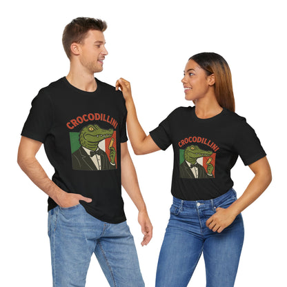 Crocodillini – Dapper Gator Pasta T-Shirt | Italian Brainrot T Shirt