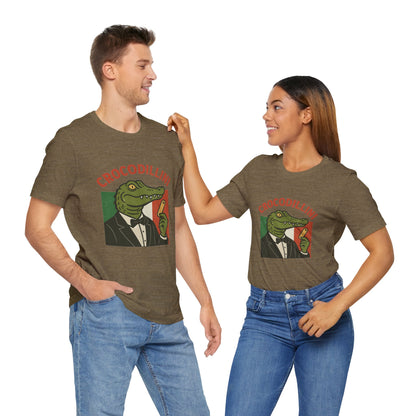 Crocodillini – Dapper Gator Pasta T-Shirt | Italian Brainrot T Shirt