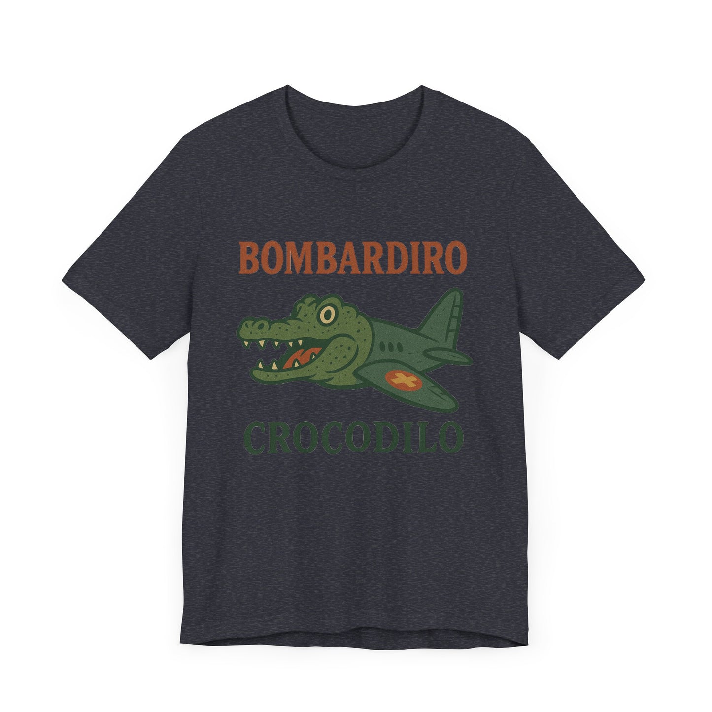 Bombardiro Crocodillo Italian Brainrot Vintage Meme T-Shirt, Graphic Tee