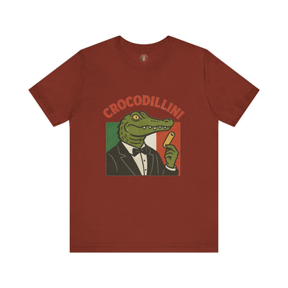 Crocodillini – Dapper Gator Pasta T-Shirt | Italian Brainrot T Shirt