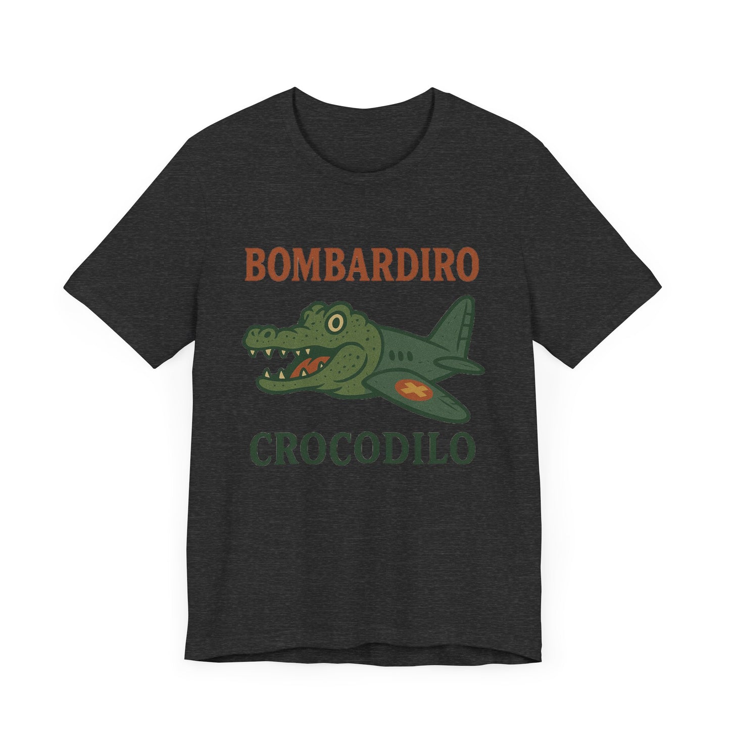Bombardiro Crocodillo Italian Brainrot Vintage Meme T-Shirt, Graphic Tee