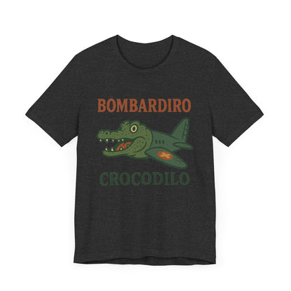 Bombardiro Crocodillo Italian Brainrot Vintage Meme T-Shirt, Graphic Tee