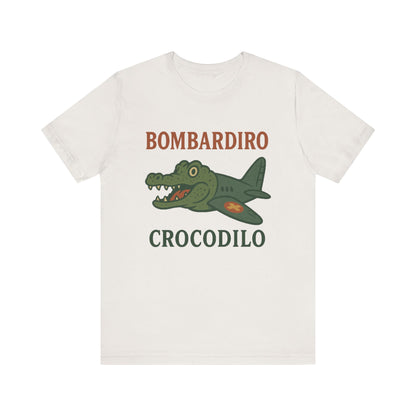 Bombardiro Crocodillo Italian Brainrot Vintage Meme T-Shirt, Graphic Tee