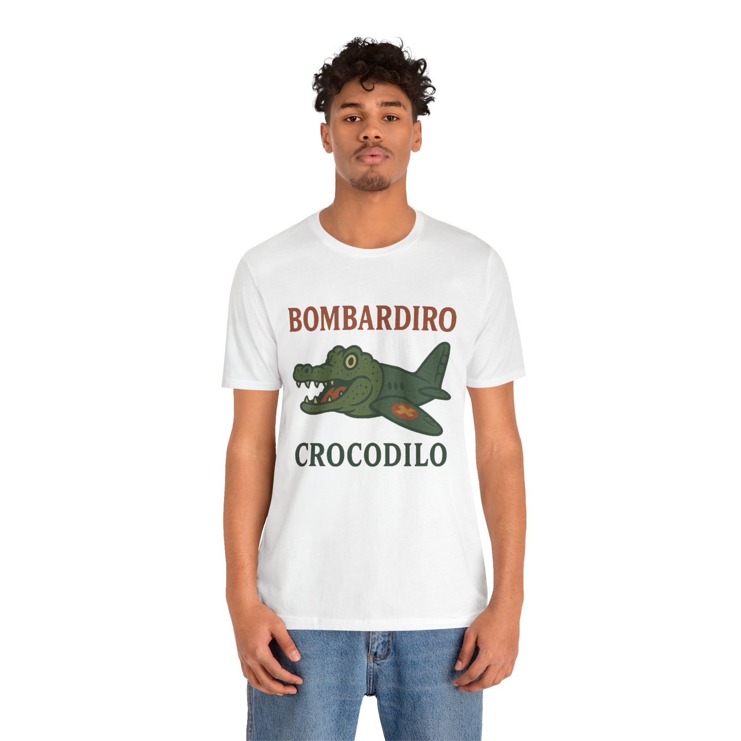 Bombardiro Crocodillo Italian Brainrot Vintage Meme T-Shirt, Graphic Tee