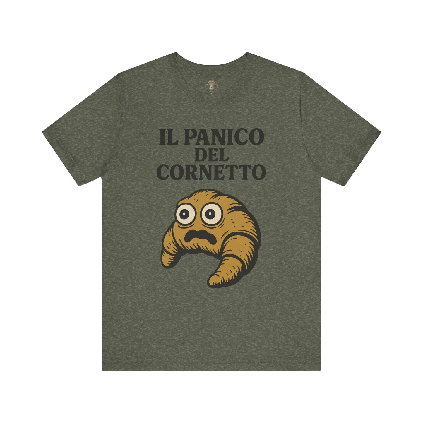 Il Panico del Cornetto – Anxious Pastry T-Shirt | Italian Brainrot Merch