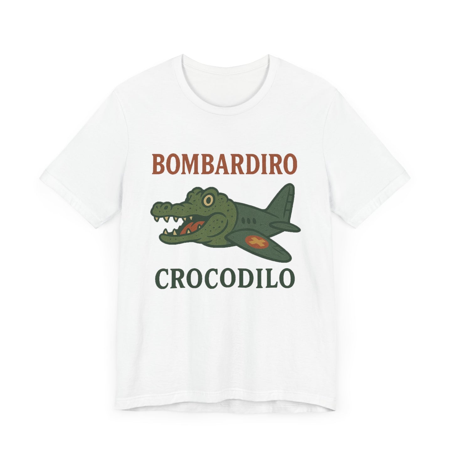 Bombardiro Crocodillo Italian Brainrot Vintage Meme T-Shirt, Graphic Tee