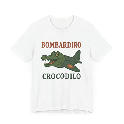 Bombardiro Crocodillo Italian Brainrot Vintage Meme T-Shirt, Graphic Tee