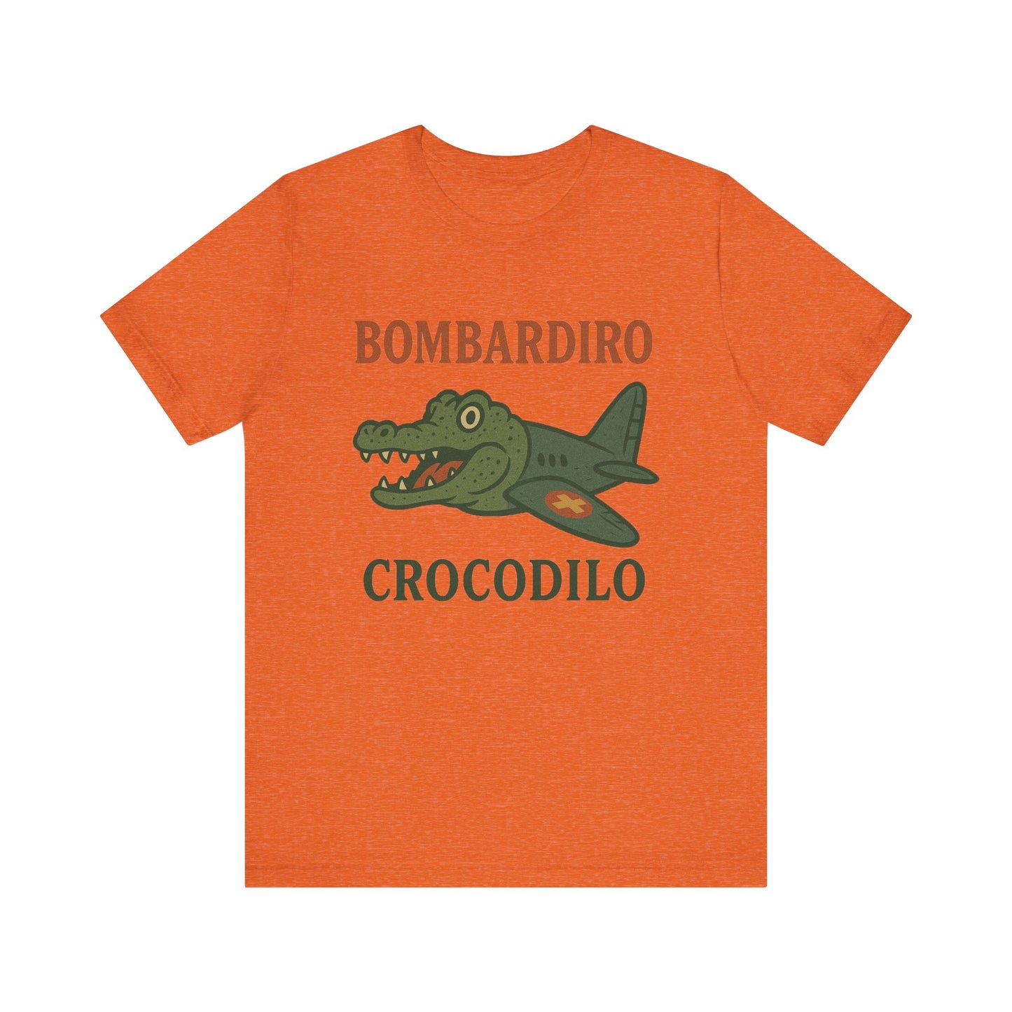 Bombardiro Crocodillo Italian Brainrot Vintage Meme T-Shirt, Graphic Tee