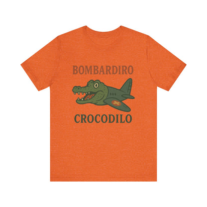 Bombardiro Crocodillo Italian Brainrot Vintage Meme T-Shirt, Graphic Tee