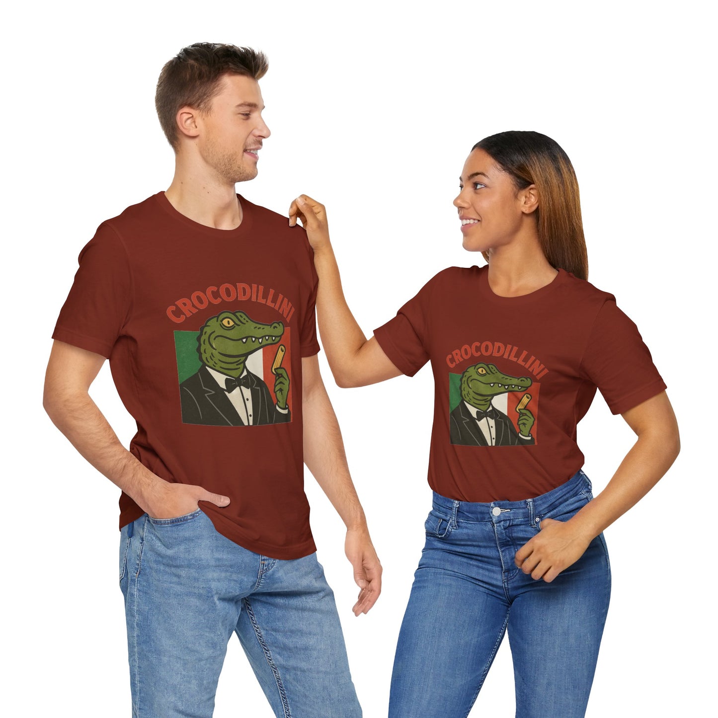 Crocodillini – Dapper Gator Pasta T-Shirt | Italian Brainrot T Shirt