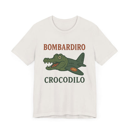 Bombardiro Crocodillo Italian Brainrot Vintage Meme T-Shirt, Graphic Tee