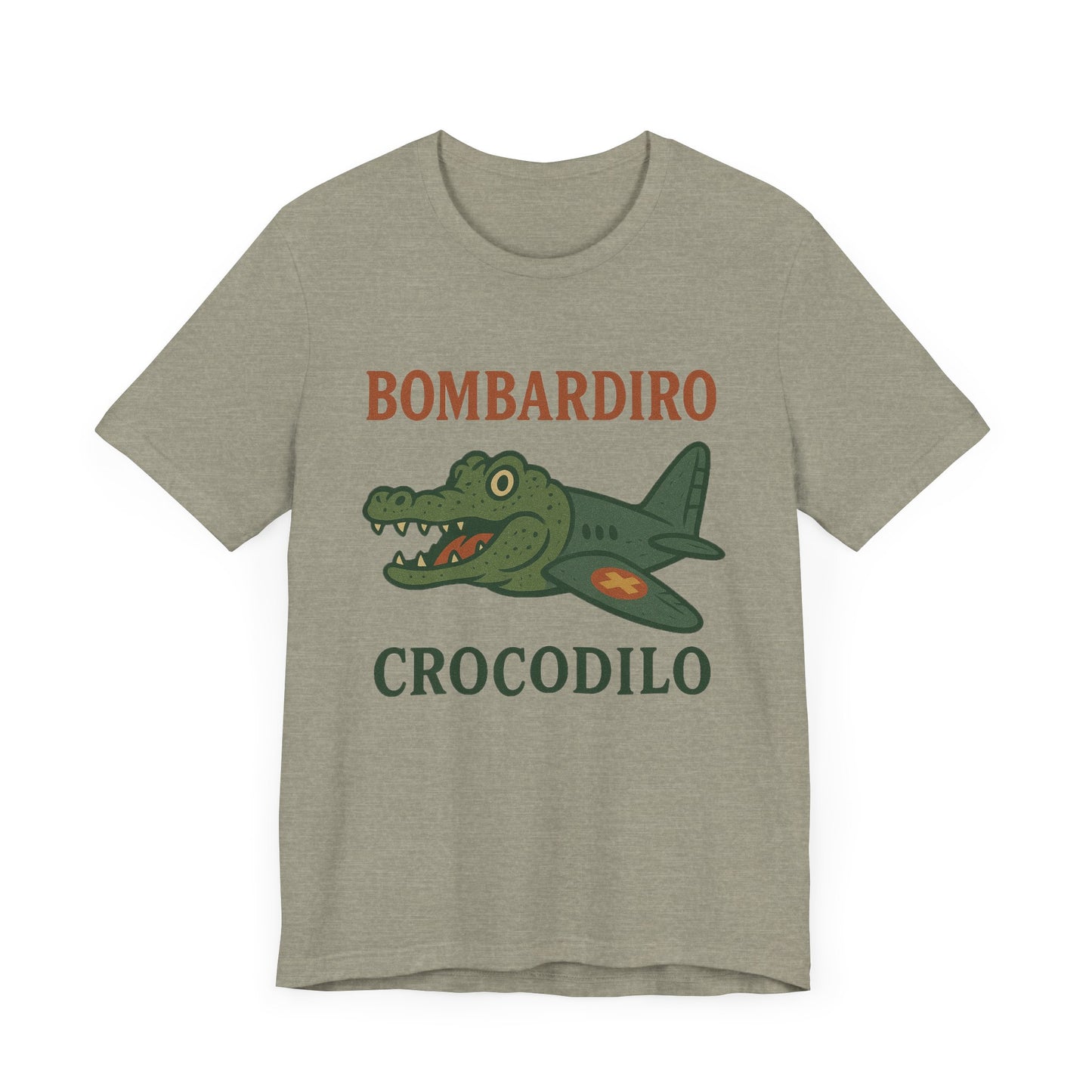 Bombardiro Crocodillo Italian Brainrot Vintage Meme T-Shirt, Graphic Tee
