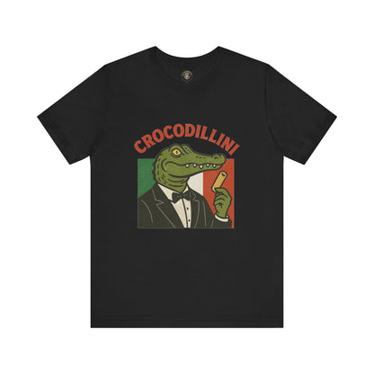Crocodillini – Dapper Gator Pasta T-Shirt | Italian Brainrot T Shirt
