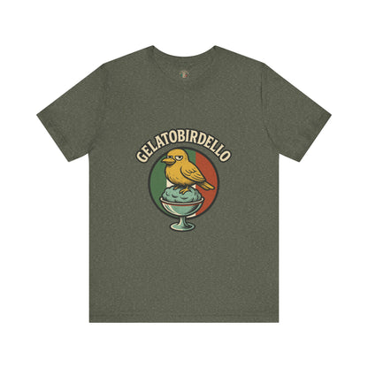 Gelatobirdello – Angry Dessert Bird T-Shirt | Italian Brainrot Merch