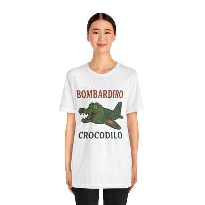 Bombardiro Crocodillo Italian Brainrot Vintage Meme T-Shirt, Graphic Tee