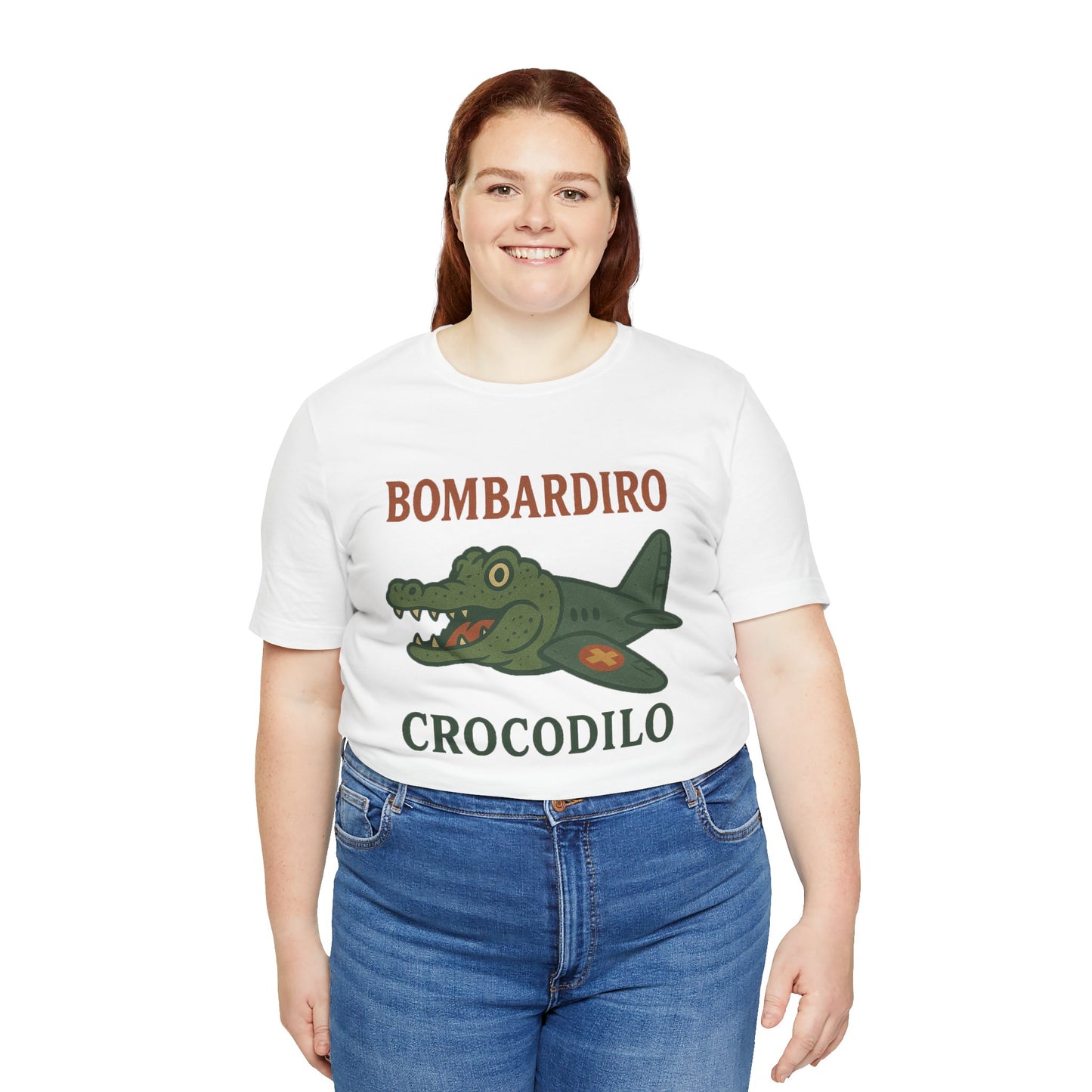 Bombardiro Crocodillo Italian Brainrot Vintage Meme T-Shirt, Graphic Tee