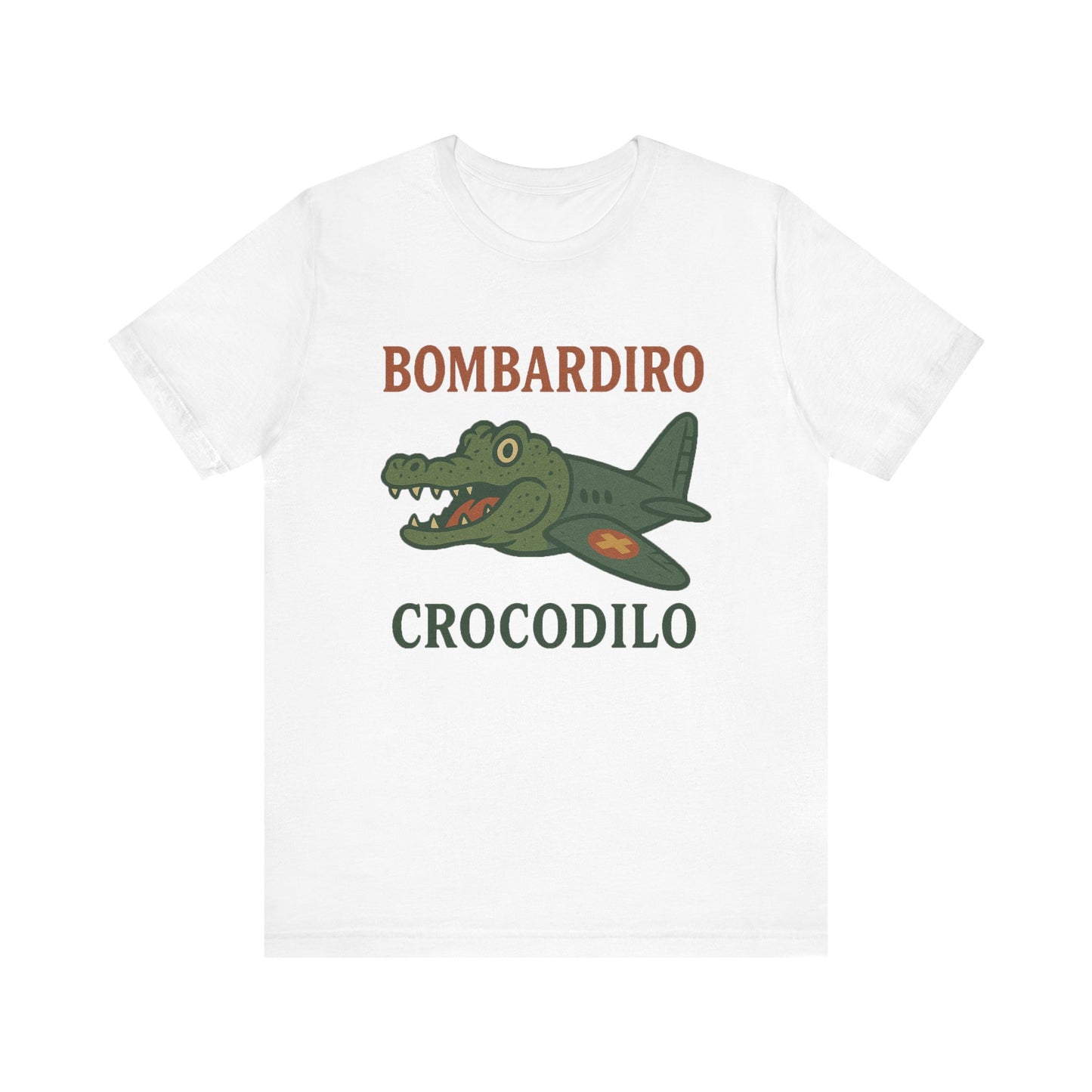 Bombardiro Crocodillo Italian Brainrot Vintage Meme T-Shirt, Graphic Tee