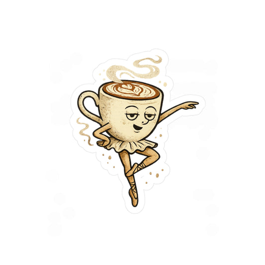 Ballerina Cappuccina Sticker | Italian Brainrot Sticker