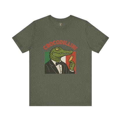 Crocodillini – Dapper Gator Pasta T-Shirt | Italian Brainrot T Shirt