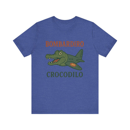 Bombardiro Crocodillo Italian Brainrot Vintage Meme T-Shirt, Graphic Tee